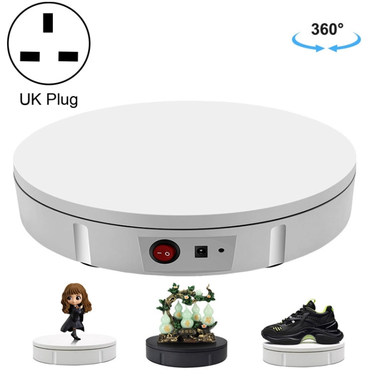 22cm Electric Rotating Display Stand Video Shooting Props Turntable, Load: 50kg, UK Plug, 22cm, UK Plug