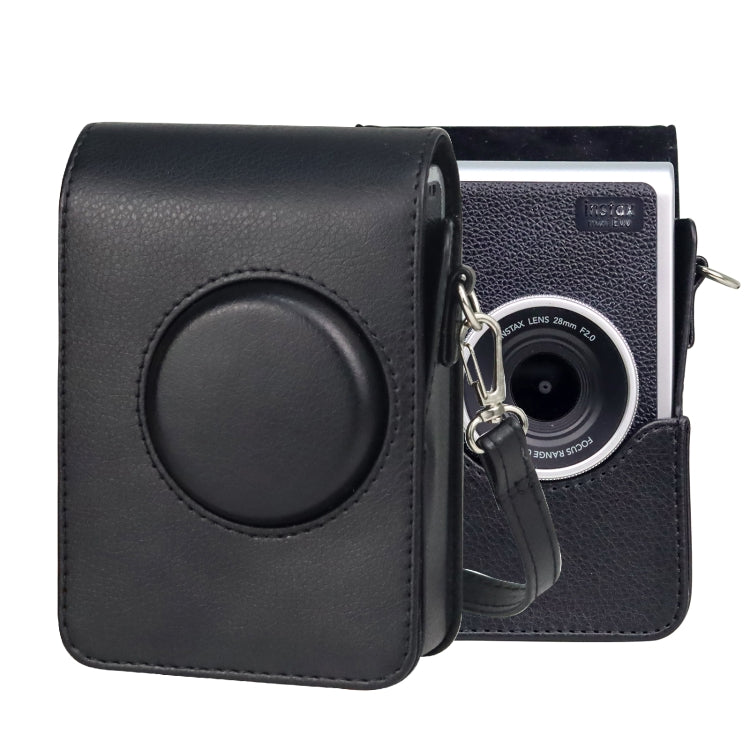 Vertical Full Body Camera PU Leather Case Bag with Strap for FUJIFILM instax mini Evo, For FUJIFILM instax mini Evo Vertical