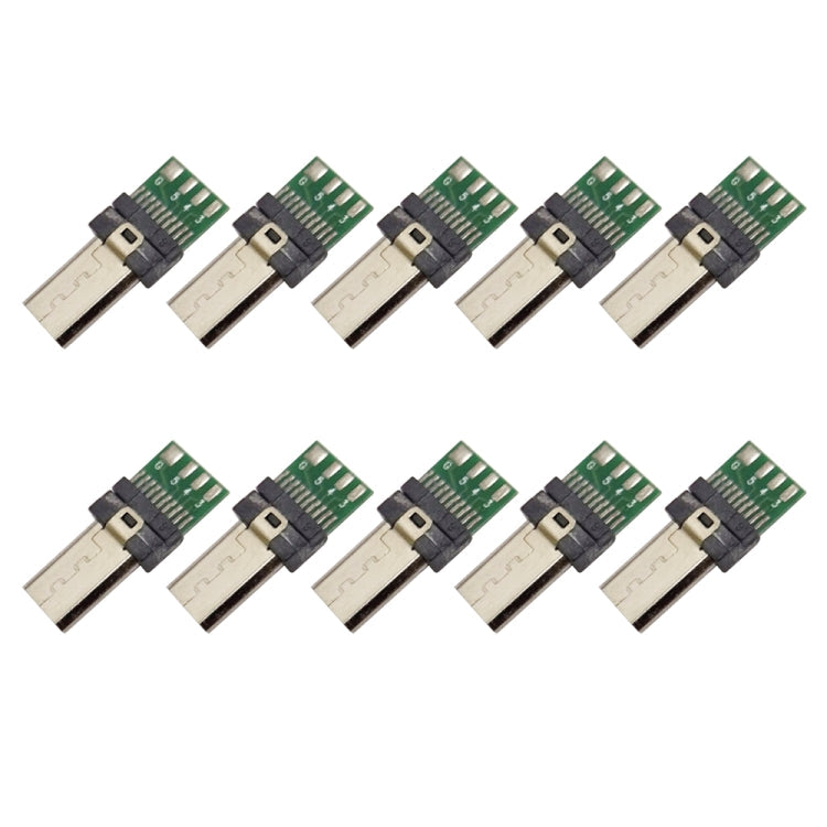 10 Stk. 15-Pin USB-Platinenstecker Micro-USB-Adapter für Sony Kameradatenkabel
