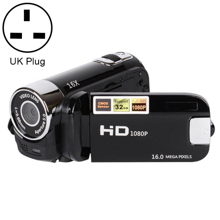 16-fach digitaler Zoom HD 16-Megapixel Heim- und Reise-DV-Kamera, UK-Stecker, UK-Stecker