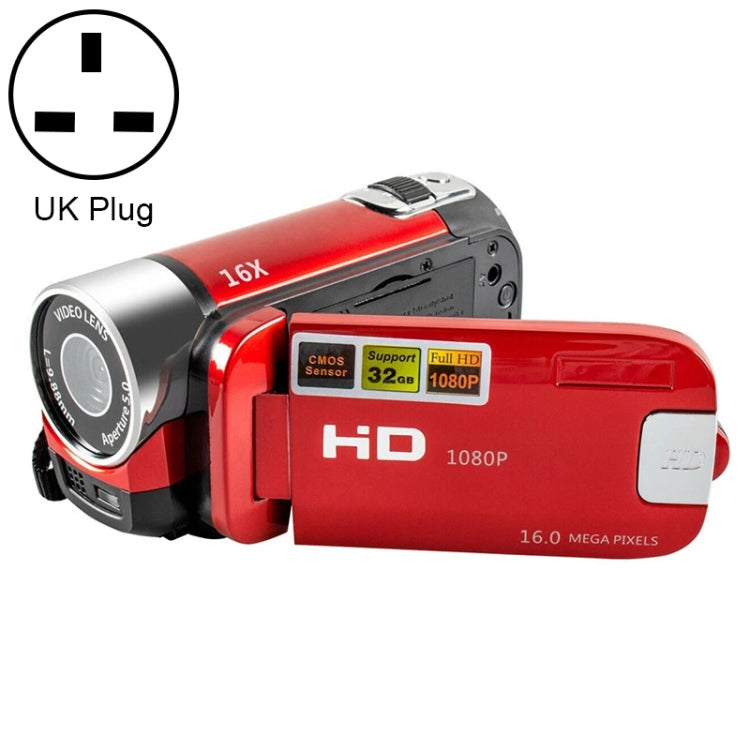 16-fach digitaler Zoom HD 16-Megapixel Heim- und Reise-DV-Kamera, UK-Stecker, UK-Stecker