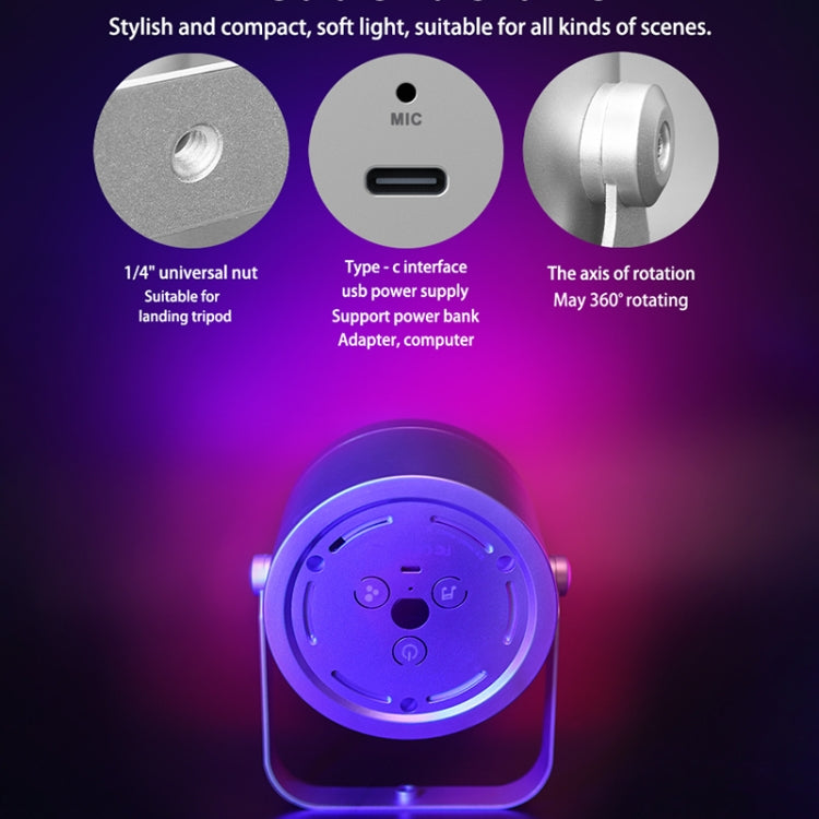 LUXCEO Mood2 RGB Atmosphere Fill Light Desktop Rhythm Pickup Lamp with Remote Control