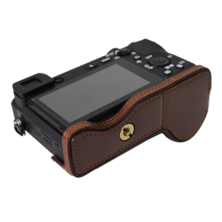 1/4 Zoll Gewinde PU-Leder Kamera-Halbtasche für Sony ILCE-A6500 / A6500, für Sony ILCE-A6500 / A6500