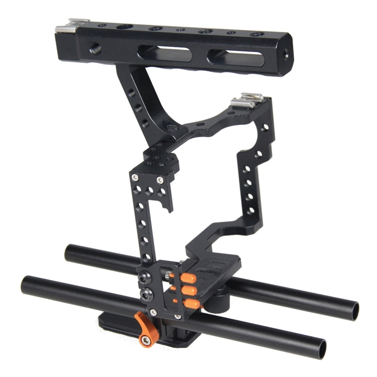 YELANGU YLG0904A Handle Video Camera Cage Stabilizer for Panasonic Lumix DMC-GH4 / Sony A7 & A7S & A7R & A7RII & A7SII
