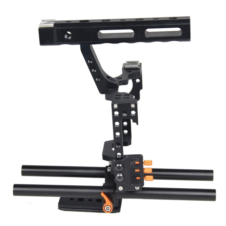YELANGU YLG0904A Handle Video Camera Cage Stabilizer for Panasonic Lumix DMC-GH4 / Sony A7 & A7S & A7R & A7RII & A7SII