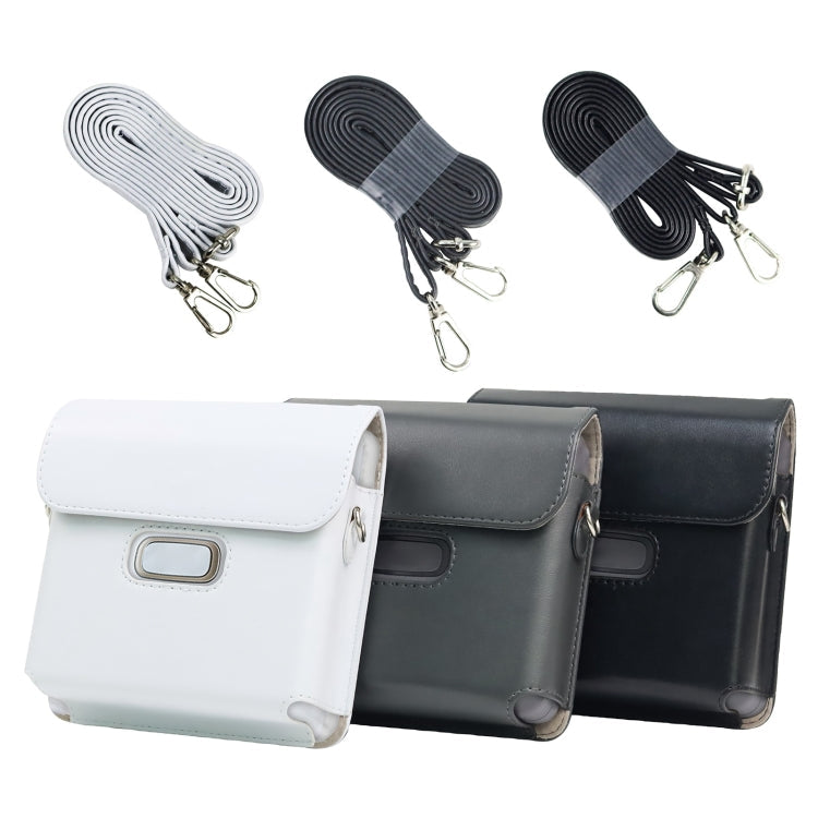 Für FUJIFILM instax Link WIDE Ganzkörper-PU-Ledertasche mit Trageriemen, für FUJIFILM instax Link WIDE