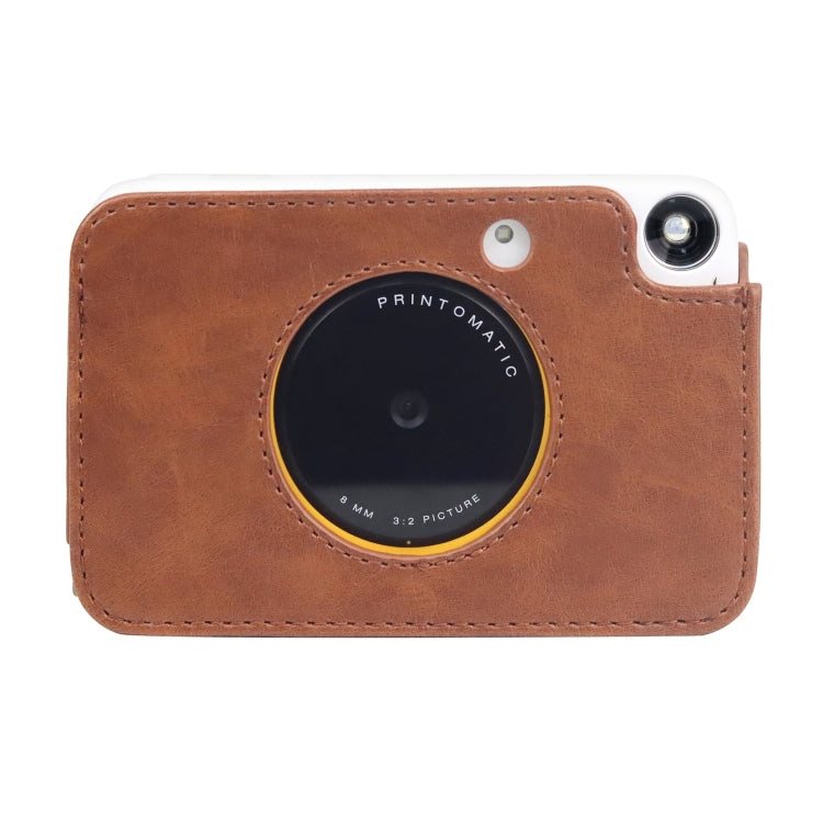 For Kodak PRINTOMATIC Full Body Camera PU Leather Case Bag with Strap, For Kodak PRINTOMATIC