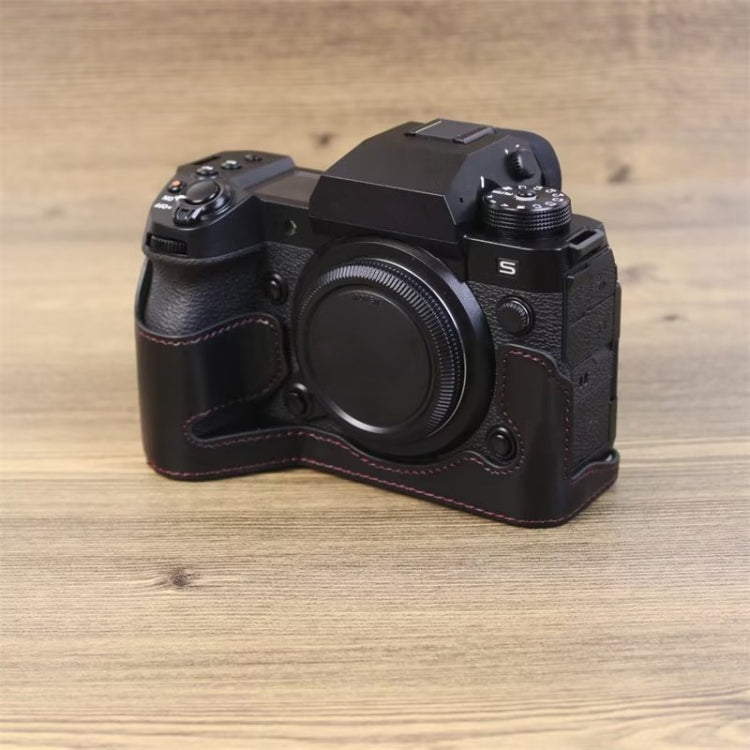 For Fujifilm XH2S 1/4 inch Thread PU Leather Camera Half Case Base, For Fujifilm XH2S