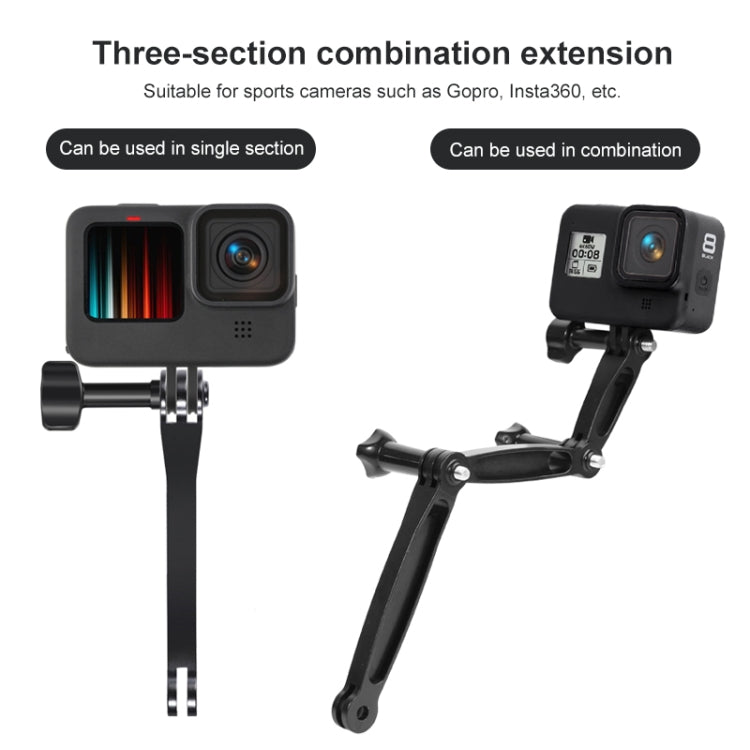 Joint Aluminum Extension Arm Grip Extenter for DJI, Insta360, GoPro and Other Action Cameras, Length: 6.8cm, 6.8cm