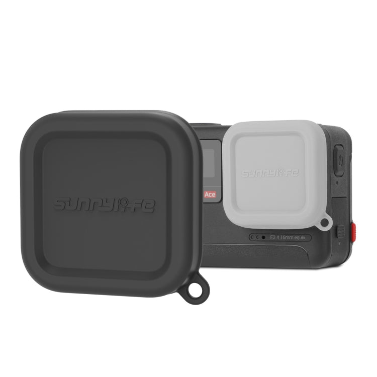 Sunnylife Silikon-Objektivschutzkappe für Insta360 Ace / Ace Pro (Schwarz)