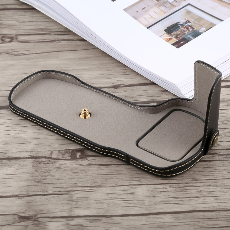 1/4 inch Thread PU Leather Camera Half Case Base for Canon EOS 5D Mark IV / 5D Mark III, For Canon 5D4