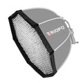 TRIOPO S55 Diameter 55cm Honeycomb Grid Octagon Softbox Reflector Diffuser for Studio Speedlite Flash Softbox, Diameter 55cm