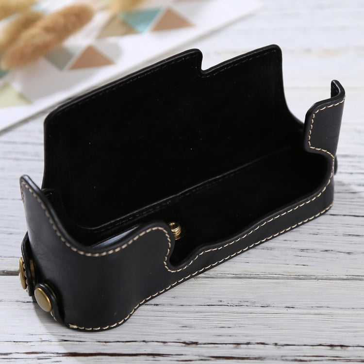 1/4 inch Thread PU Leather Camera Half Case Base for FUJIFILM X-E3, For FUJIFILM X-E3, For FUJIFILM XE3
