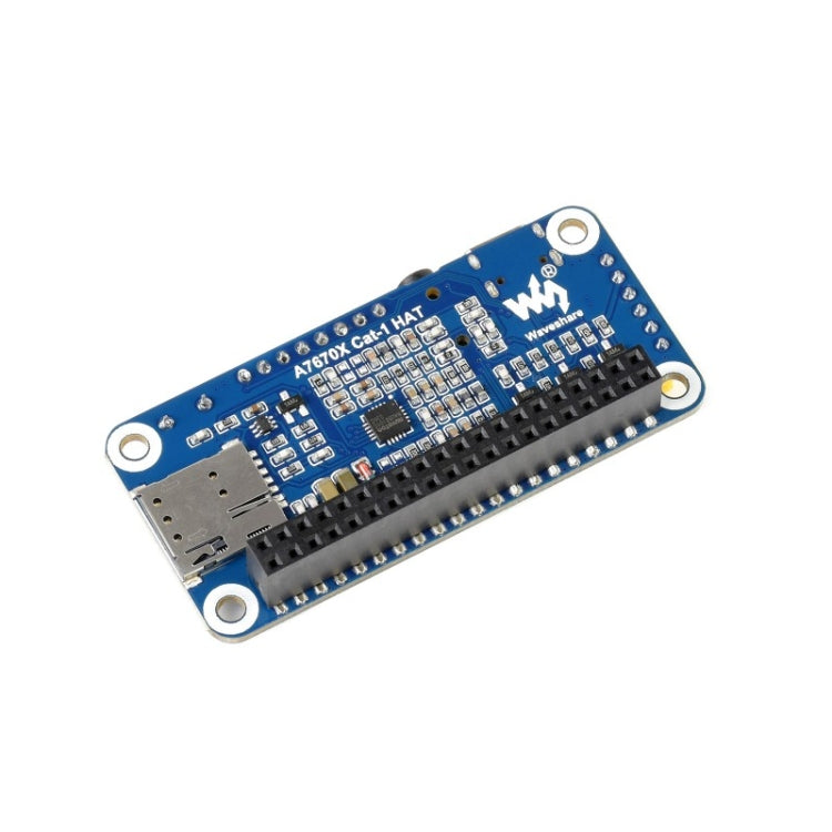 Waveshare Multi Band 2G GSM / GPRS LBS A7670E LTE Cat-1 HAT for Raspberry Pi, for Europe, Southeast Asia, West Asia, Africa, China, South Kor, A7670E LTE Cat-1 HAT