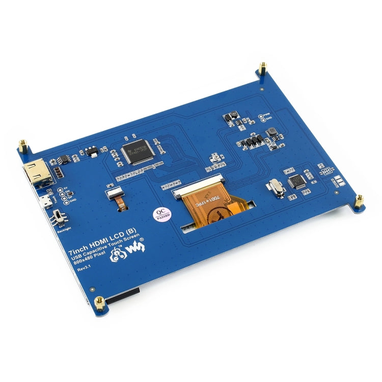 WAVESHARE 7-inch HDMI Touchscreen – 800×480 Display for Raspberry Pi & Mini PCs