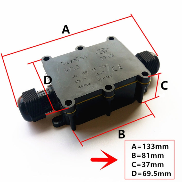 G713 IP68 Waterproof Five-way Junction Box for Protecting Circuit Board, G713-5P