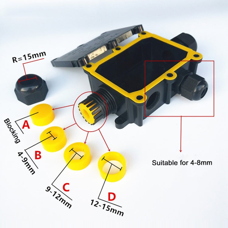 G713 IP68 Waterproof Five-way Junction Box for Protecting Circuit Board, G713-5P