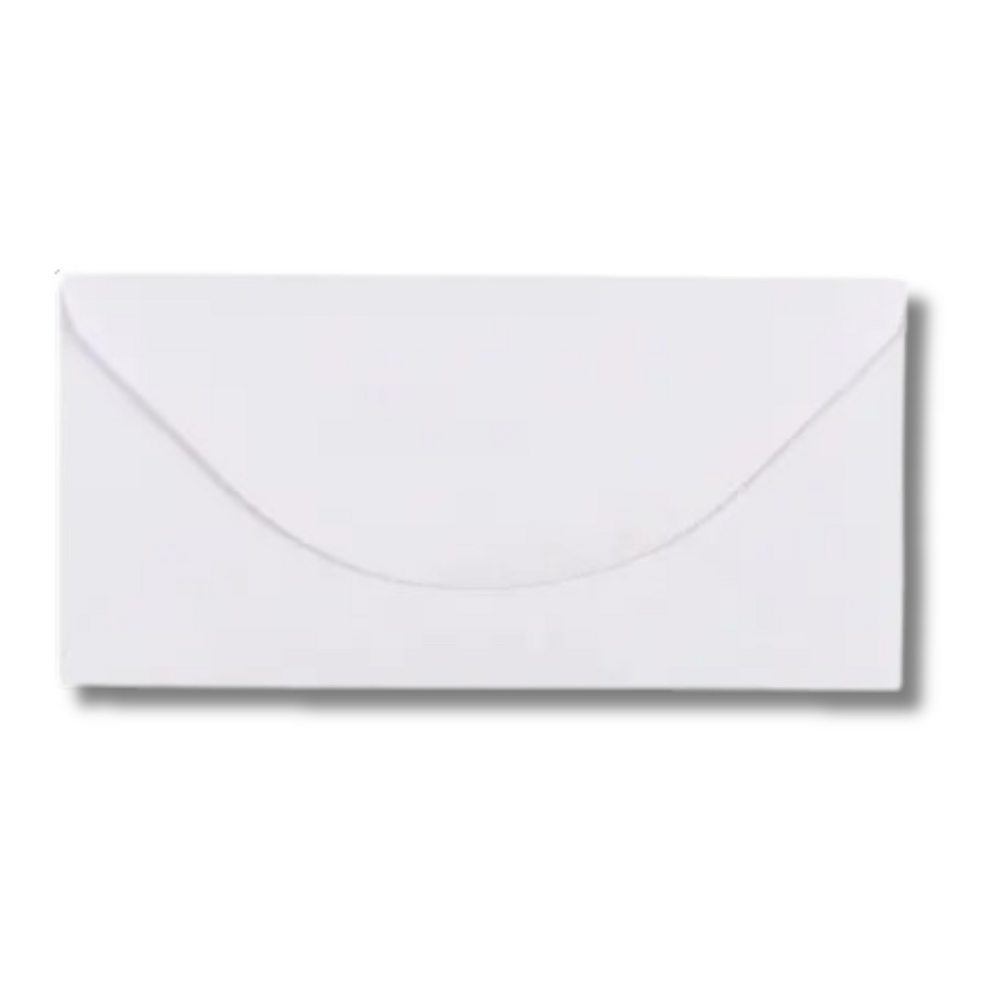 1000 White DL Envelopes 100gsm Diamond Flap Greeting Card Invitation Full Box