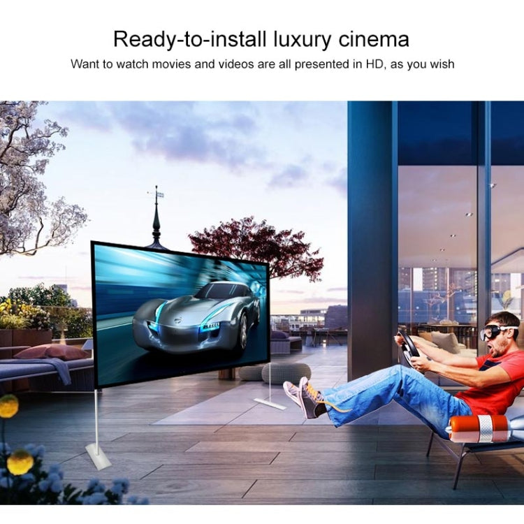 Outdoor Bracket Folding Polyester Projector Film Curtain, Size:84 inch (16:9), Size:84 inch