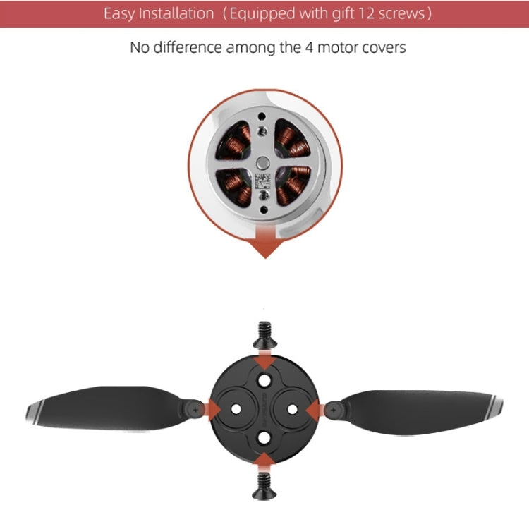 4 Stück Sunnylife Motorschutzabdeckung aus Metall für DJI Mini 2