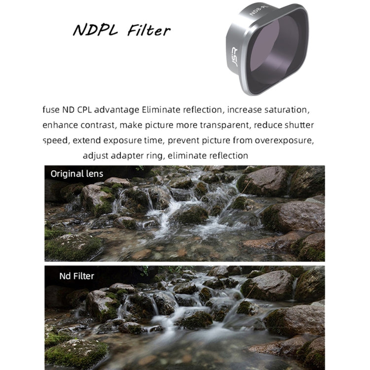 JSR KS ND32PL Objektivfilter für DJI FPV, Rahmen aus Aluminiumlegierung, ND32PL