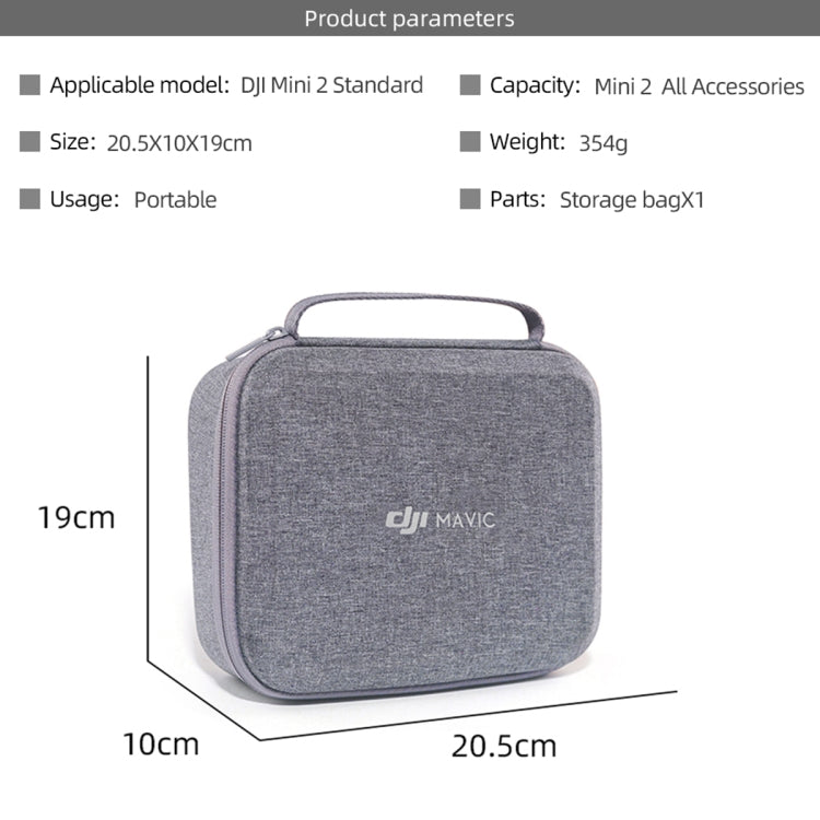 Original Portable Waterproof Nylon Box Case Storage Bag for DJI Mini 2 Drone, Case For DJI Mini 2