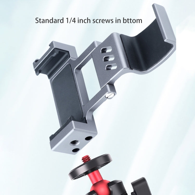 RUIGPRO Smartphone-Befestigungsklemme 1/4-Zoll-Halterung für DJI OSMO Pocket / Pocket 2