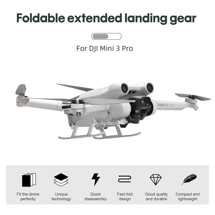STARTRC Klappbares Anti-Fall Anti-Schmutz Erhöhtes Landegestell Trainingsgestell für DJI Mini 3 Pro, Für DJI Mini 3 Pro