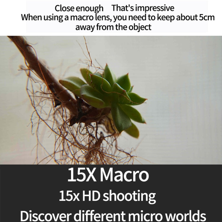JSR 15X Makroobjektivfilter für DJI Osmo Action 3, 15X Makro
