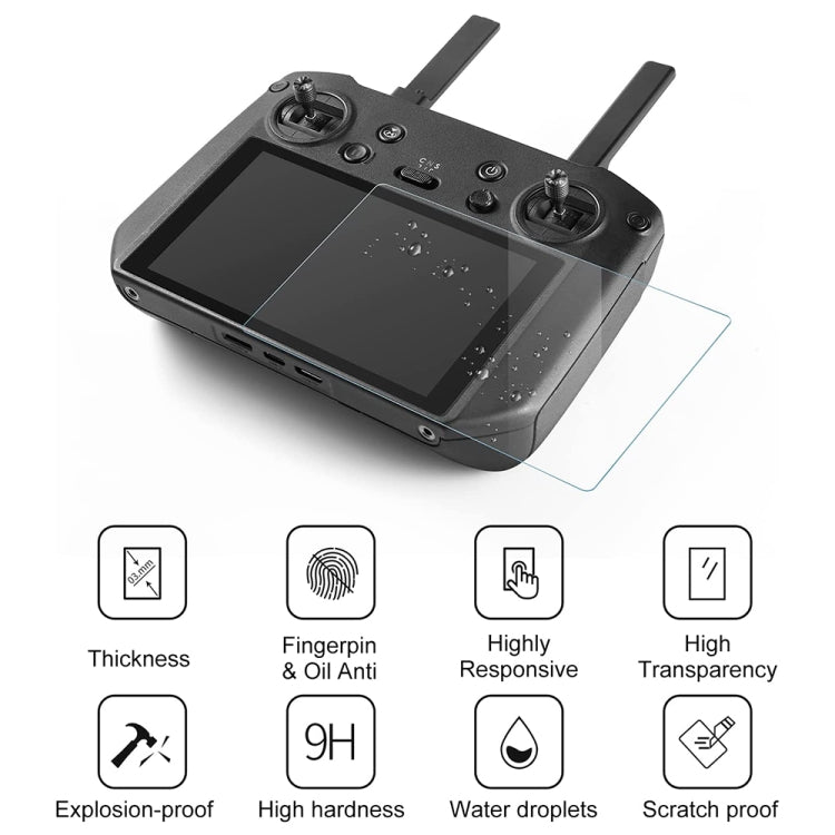For DJI Mavic 2 Remote Control Explosion-proof Tempered Glass Drone RC Screen Film, For DJI Mavic 2 Remote Control