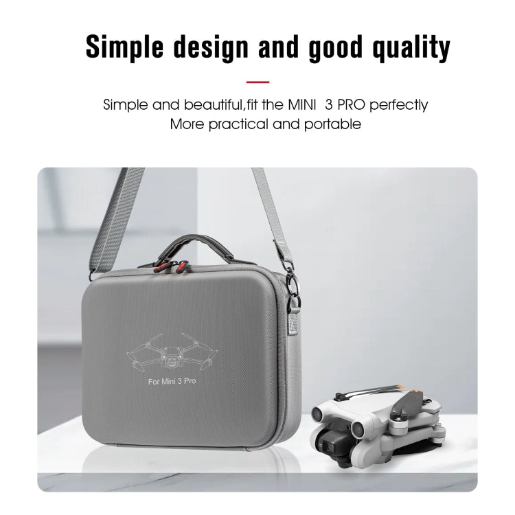 STARTRC Wasserdichte Schulter-Aufbewahrungstasche/Handtasche für DJI Mini 3 Pro / RC mit Bildschirm (Grau)