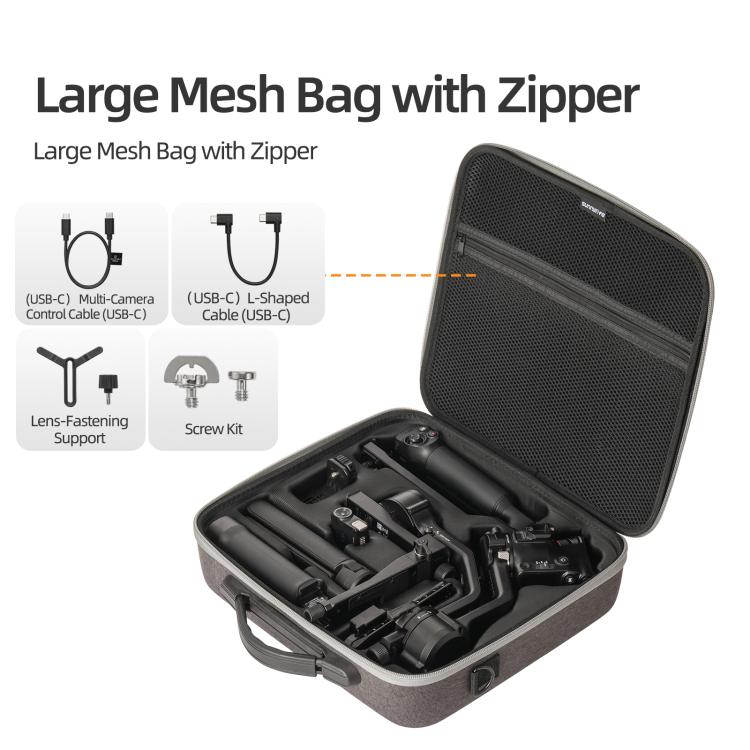 Für DJI RS 5 Sunnylife Multifunktionale Tragetasche Handtasche Umhängetaschen Crossbody Aufbewahrungstasche, Für DJI RS 5