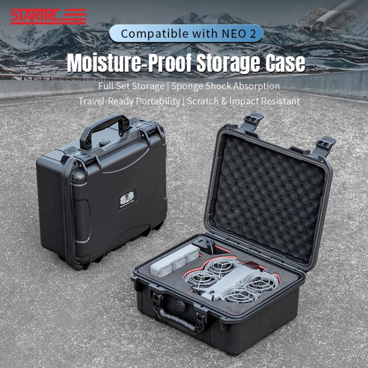 Für DJI Neo 2 STARTRC Tragbarer Mini-Koffer aus PP, wasserdicht, explosionsgeschützt, Aufbewahrungsbox, für DJI Neo 2 Mini Box
