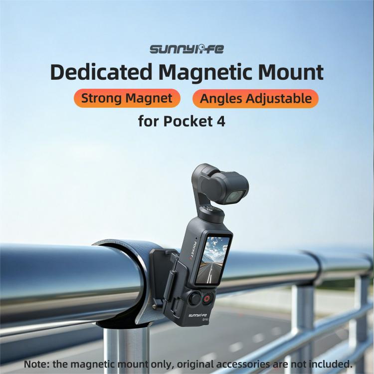 Für DJI Osmo Pocket 4 / 3 Sunnylife Multifunktionale magnetische Halterung Tischfuß Halterung Winkel verstellbarer Ständer, OP4-ZJ152
