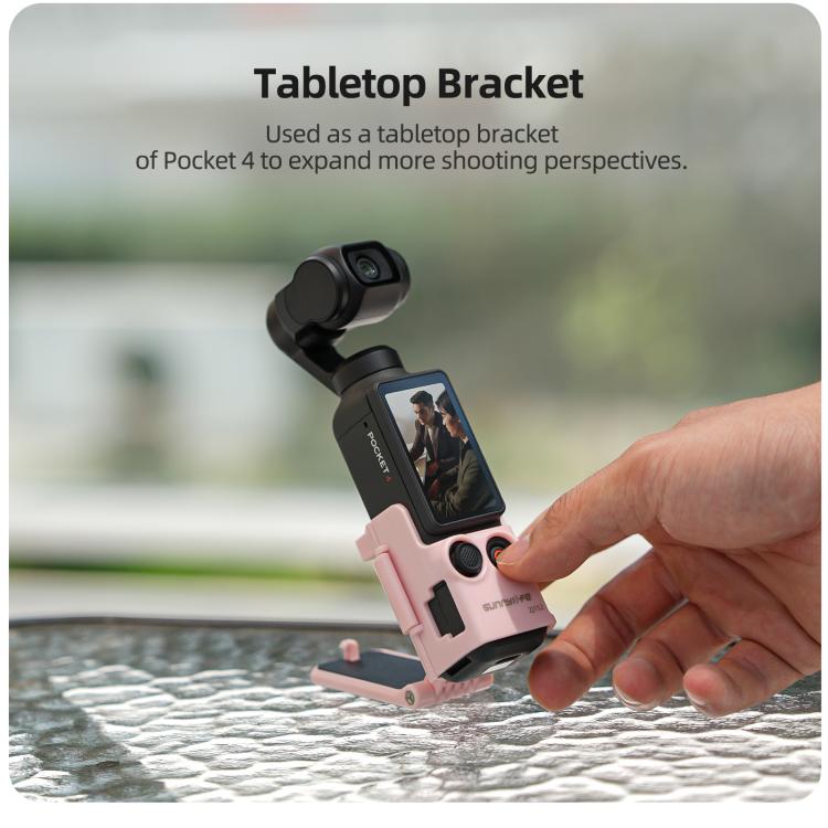 Für DJI Osmo Pocket 4 / 3 Sunnylife Multifunktionale magnetische Halterung Tischfuß Halterung Winkel verstellbarer Ständer, OP4-ZJ152