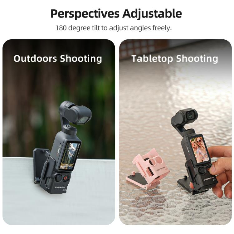 Für DJI Osmo Pocket 4 / 3 Sunnylife Multifunktionale magnetische Halterung Tischfuß Halterung Winkel verstellbarer Ständer, OP4-ZJ152