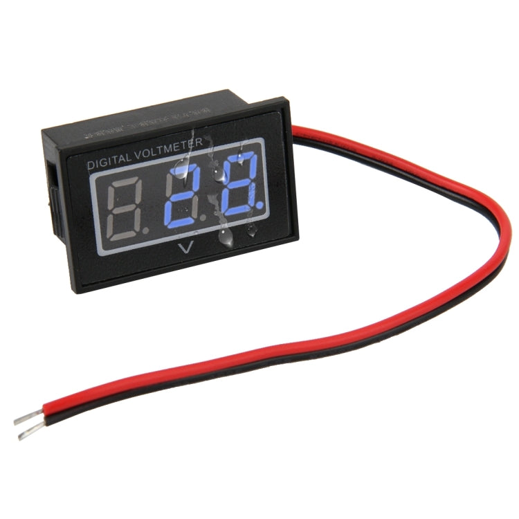 V40D 2-Draht rote Anzeige Mini wasserdicht IPX4 Digitaler Spannungsmesser, Spannungsmessung: DC 2,5-30V, DT0002G, DT0002L, DT0002R