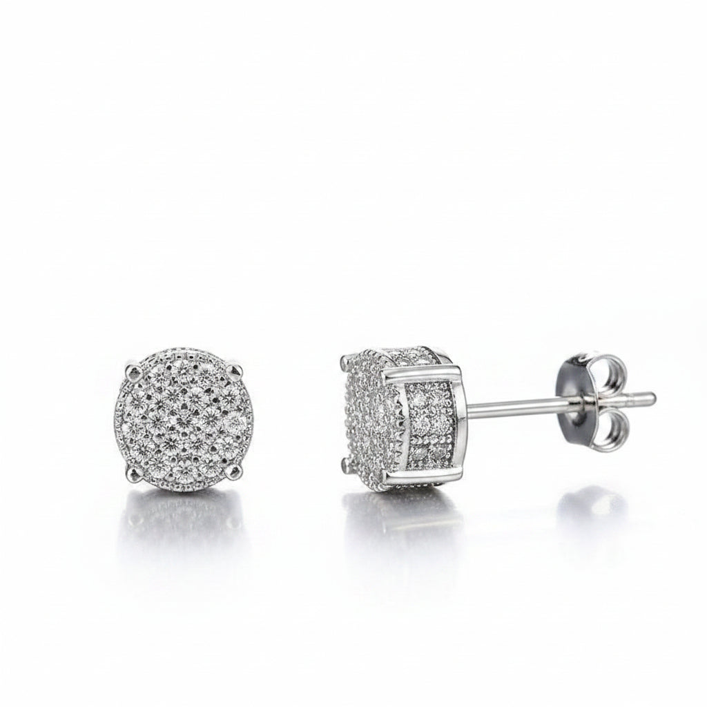 Round Diamond Stud Earrings