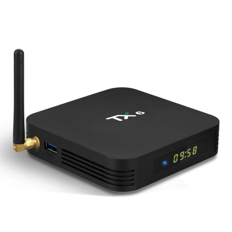 TX6 HD TV-Box, Android 7.1/9.0, Allwinner H6 Quad-Core, 2 GB RAM, 16 GB Speicher, Bluetooth, WLAN, RJ45, UK-Stecker