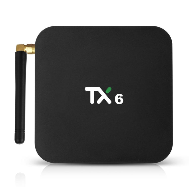 TX6 HD TV-Box, Android 7.1/9.0, Allwinner H6 Quad-Core, 2 GB RAM, 16 GB Speicher, Bluetooth, WLAN, RJ45, UK-Stecker