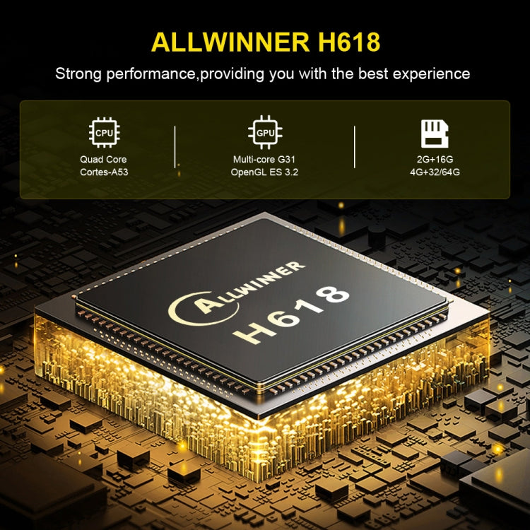 HK1 RBOX-H8S 4K Ultra HD Android 12.0 Smart TV Box mit Fernbedienung, Allwinner H618 Quad-Core, 2GB+16GB, 2GB+16GB