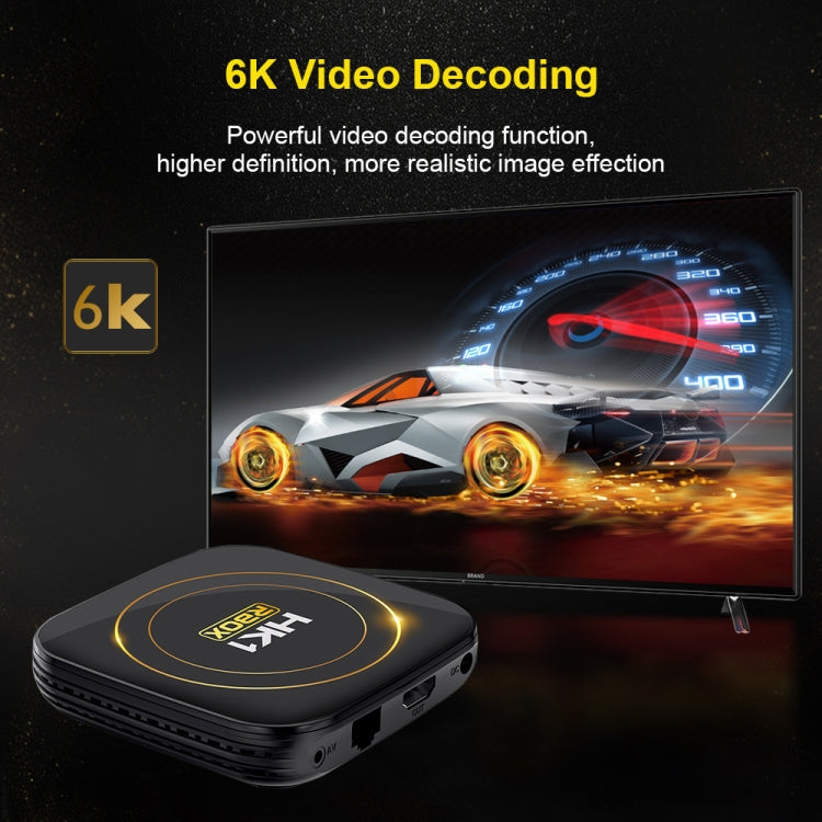 HK1 RBOX-H8S 4K Ultra HD Android 12.0 Smart TV Box mit Fernbedienung, Allwinner H618 Quad-Core, 2GB+16GB, 2GB+16GB