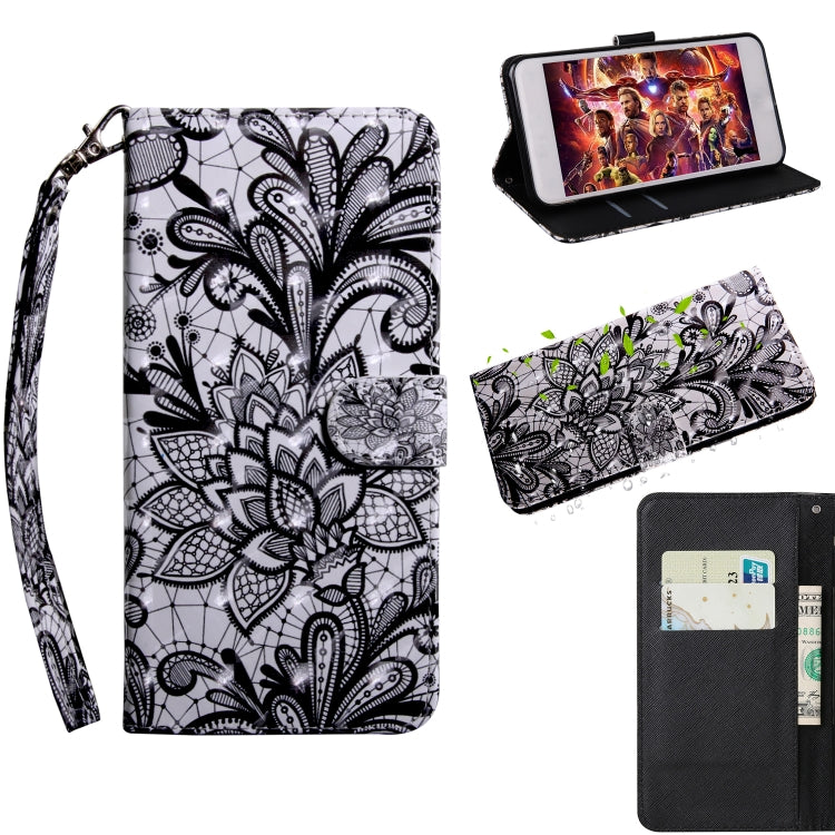 3D Painting Pattern Coloured Drawing Horizontal Flip TPU + PU Leather Case with Holder & Card Slots & Wallet, For Huawei Enjoy  9S, For Huawei Y5 2019