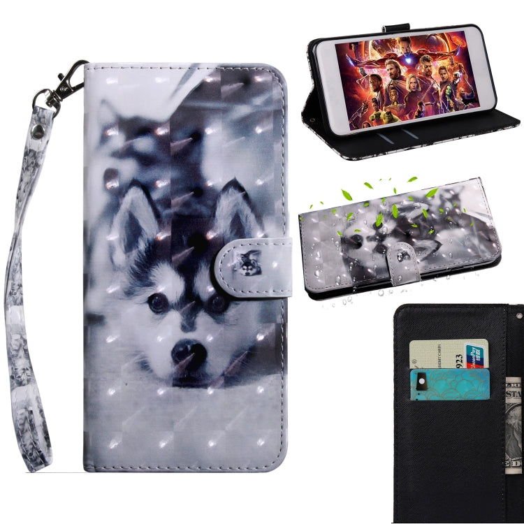 3D-Muster Bemalte Hülle mit Klappfunktion, TPU + PU-Leder, mit Ständer, Kartenfächern & Geldbörse, für iPhone XS Max, für iPhone X / XS
