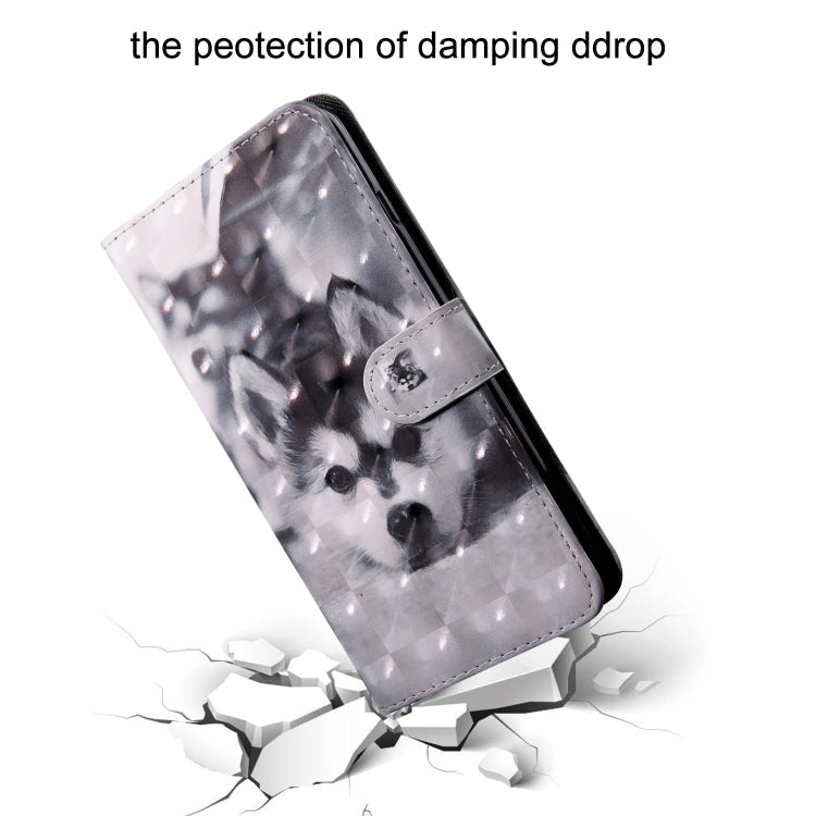 3D Painting Pattern Coloured Drawing Horizontal Flip TPU + PU Leather Case with Holder & Card Slots & Wallet, For Huawei Y6, For Huawei Enjoy 7s / P smart