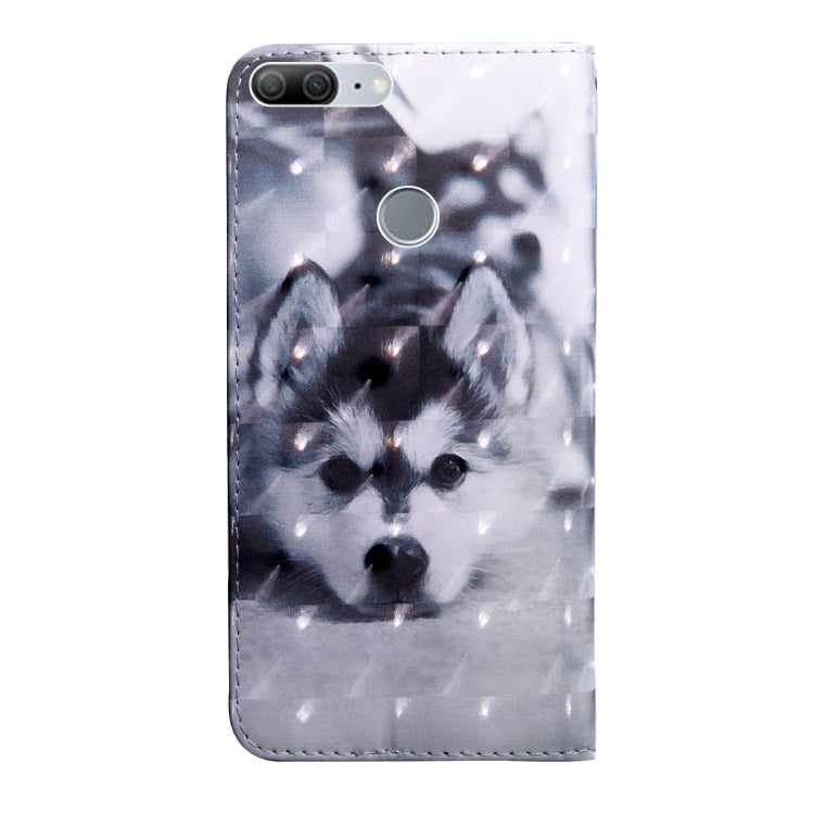 3D Painting Pattern Coloured Drawing Horizontal Flip TPU + PU Leather Case with Holder & Card Slots & Wallet, For Huawei Honor 9 Lite, For Honor 9 Lite