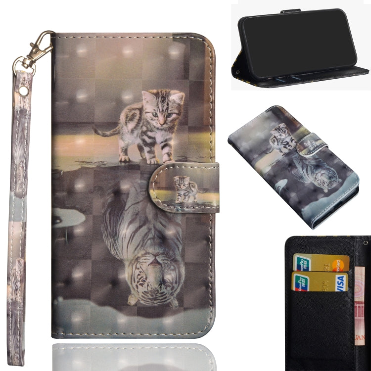 3D Painting Pattern Coloured Drawing Horizontal Flip TPU + PU Leather Case with Holder & Card Slots & Wallet, For Huawei Honor 20 Lite, For Huawei P20 Lite / Nova 5i
