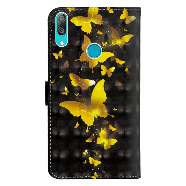 3D Painting Pattern Horizontal Flip TPU + PU Leather Case with Holder & Card Slots & Wallet, For Huawei Y7 (2019) / Y7 Pro (2019) / Y7 Prime (2019), For Huawei Honor 8X