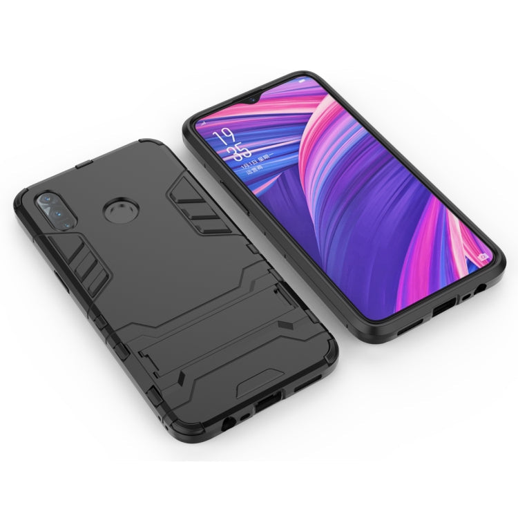 Shockproof PC + TPU Case with Holder for, For OPPO Realme 3, For Huawei Nova 5i Pro, For iPhone 11 Pro, For iPhone 11, For iPhone 11 Pro Max