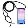Four-Corner Anti-Fall Trasparent TPU Mobile Phone Case With Lanyard for iPhone, For iPhone 11